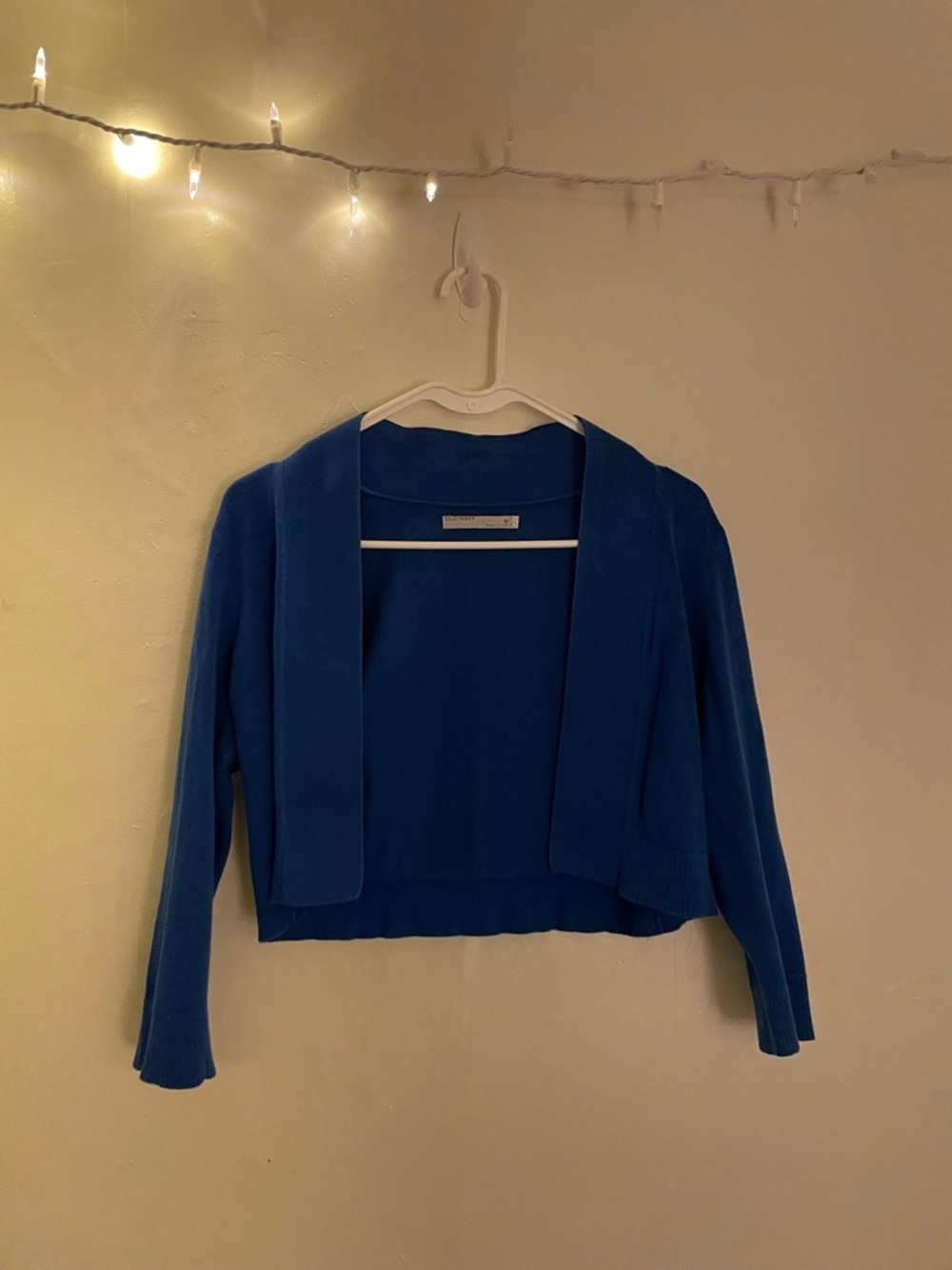 Old Navy Dark Blue Cardigan Sweater Cotton Office Beach Casual Light Cover Up - Picture 8 of 13
